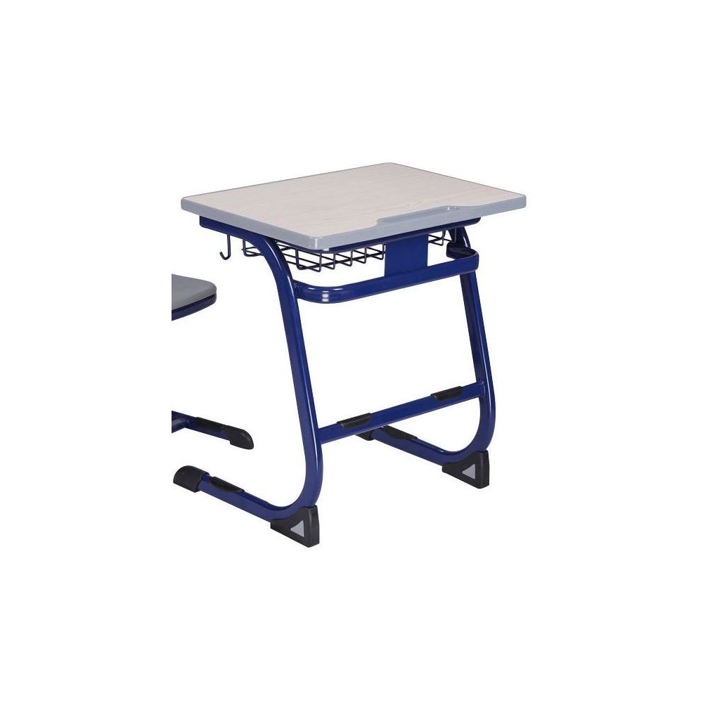 Table Scolaire Bleu & Grise 70 x 50cm  H 58 cm - T3 (GS Maternelle)