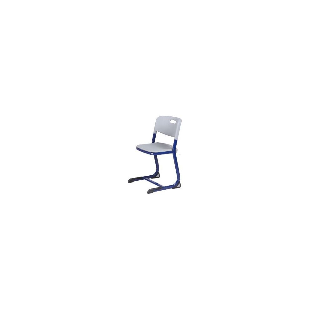 Chaise Scolaire Bleu et Grise - Hauteur : 36 cm - T3 (GS Maternelle)