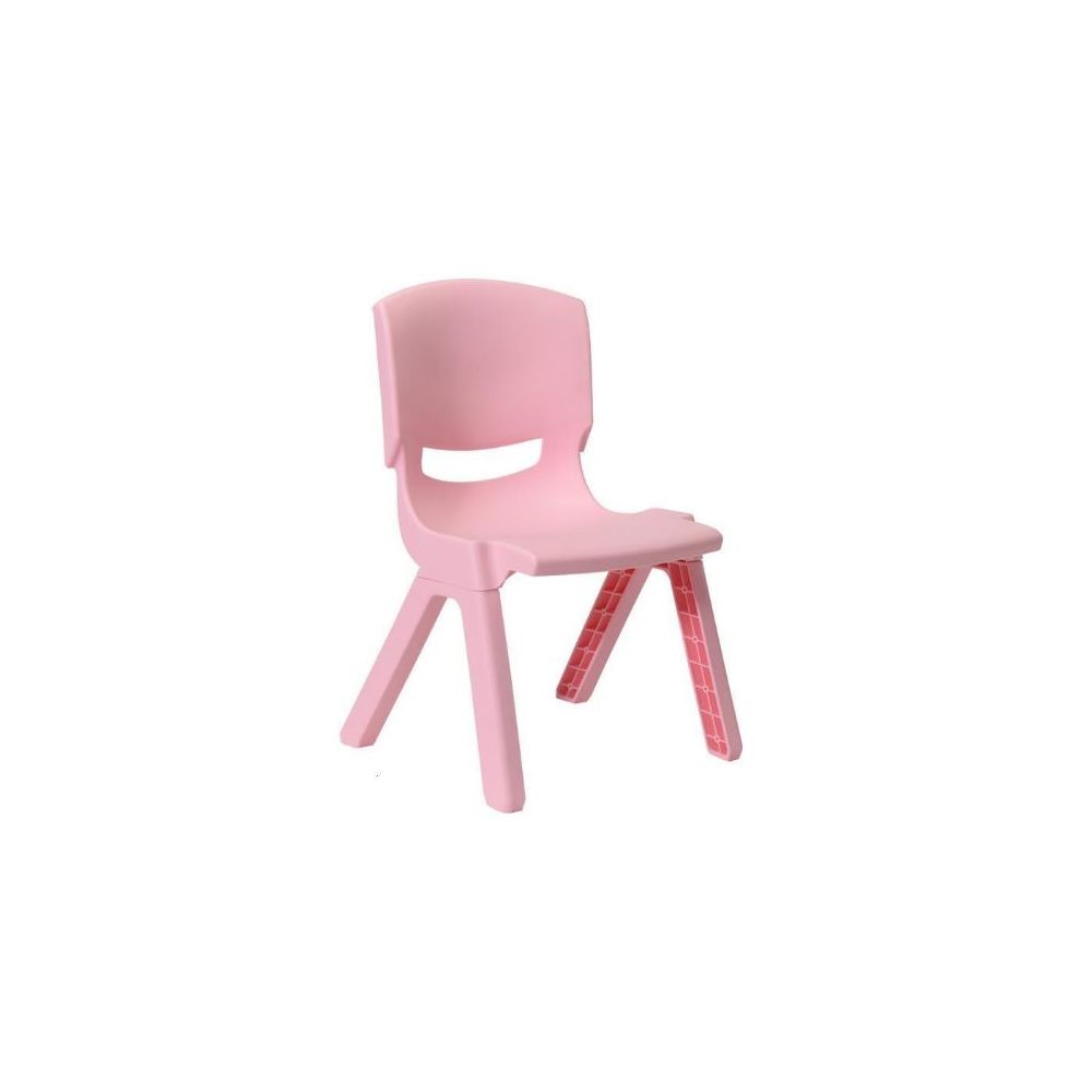 Chaise maternelle plastique - Assise H 26cm - T1 ROSE PASTEL