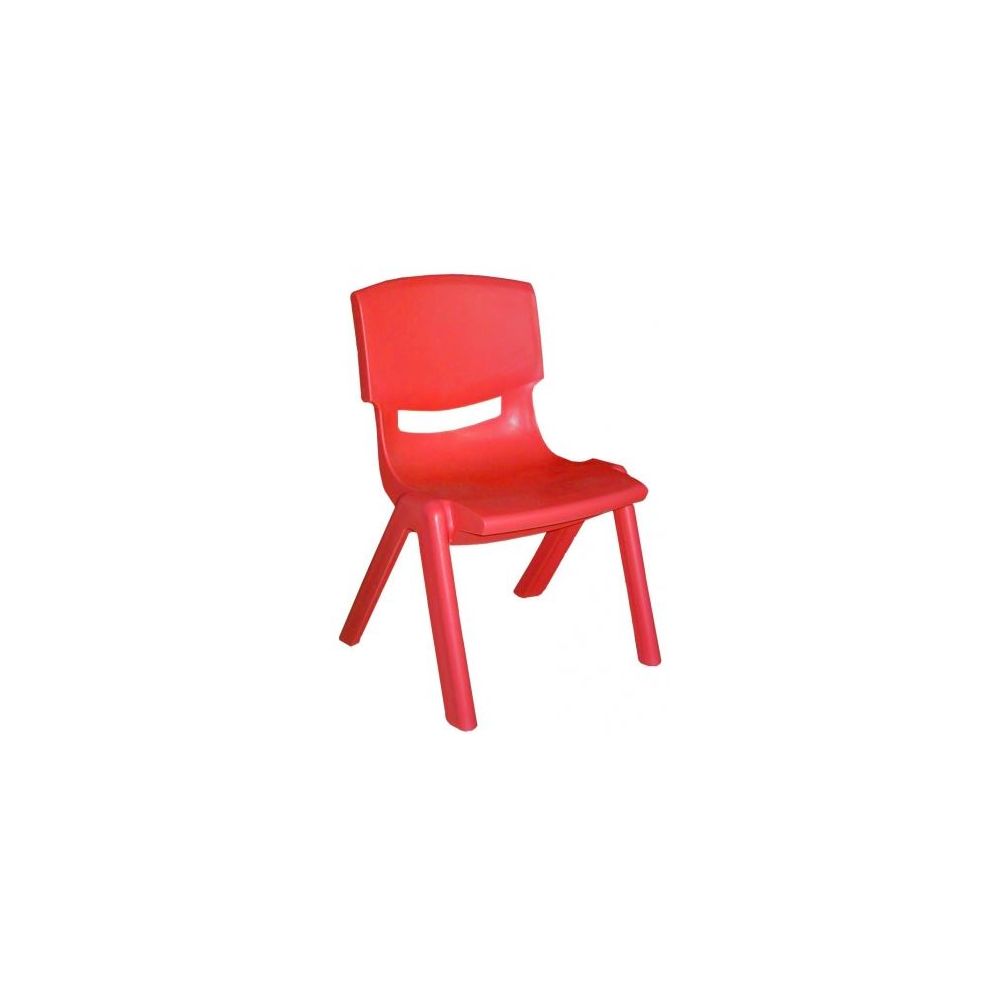 Chaise maternelle plastique - Assise H 30cm - T2 ROUGE