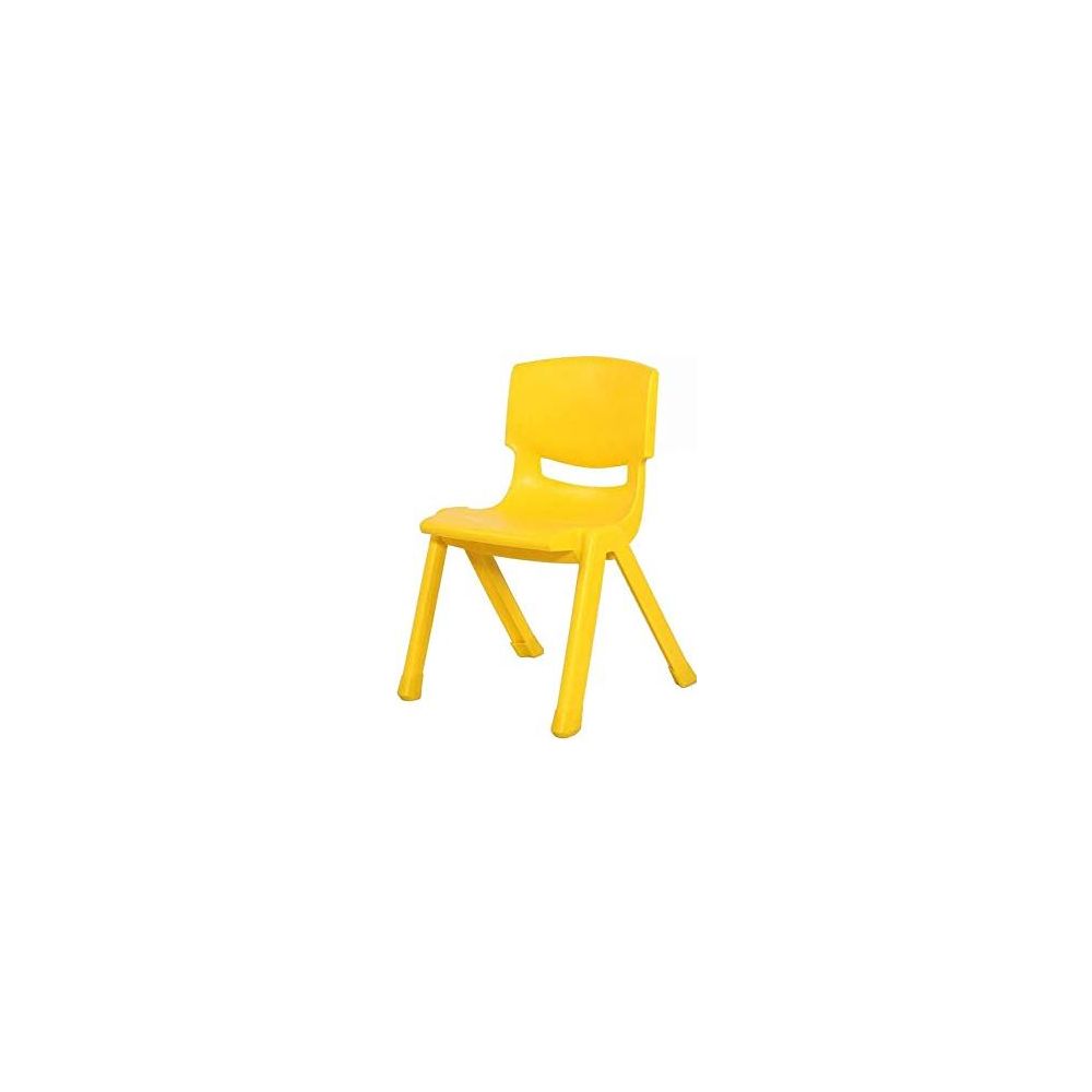 Chaise maternelle plastique - Assise H 30cm - T2 JAUNE