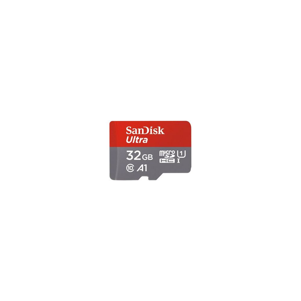 Carte mémoire MicroSDHC  32Go - Classe 10 - SANDISK + adaptateur