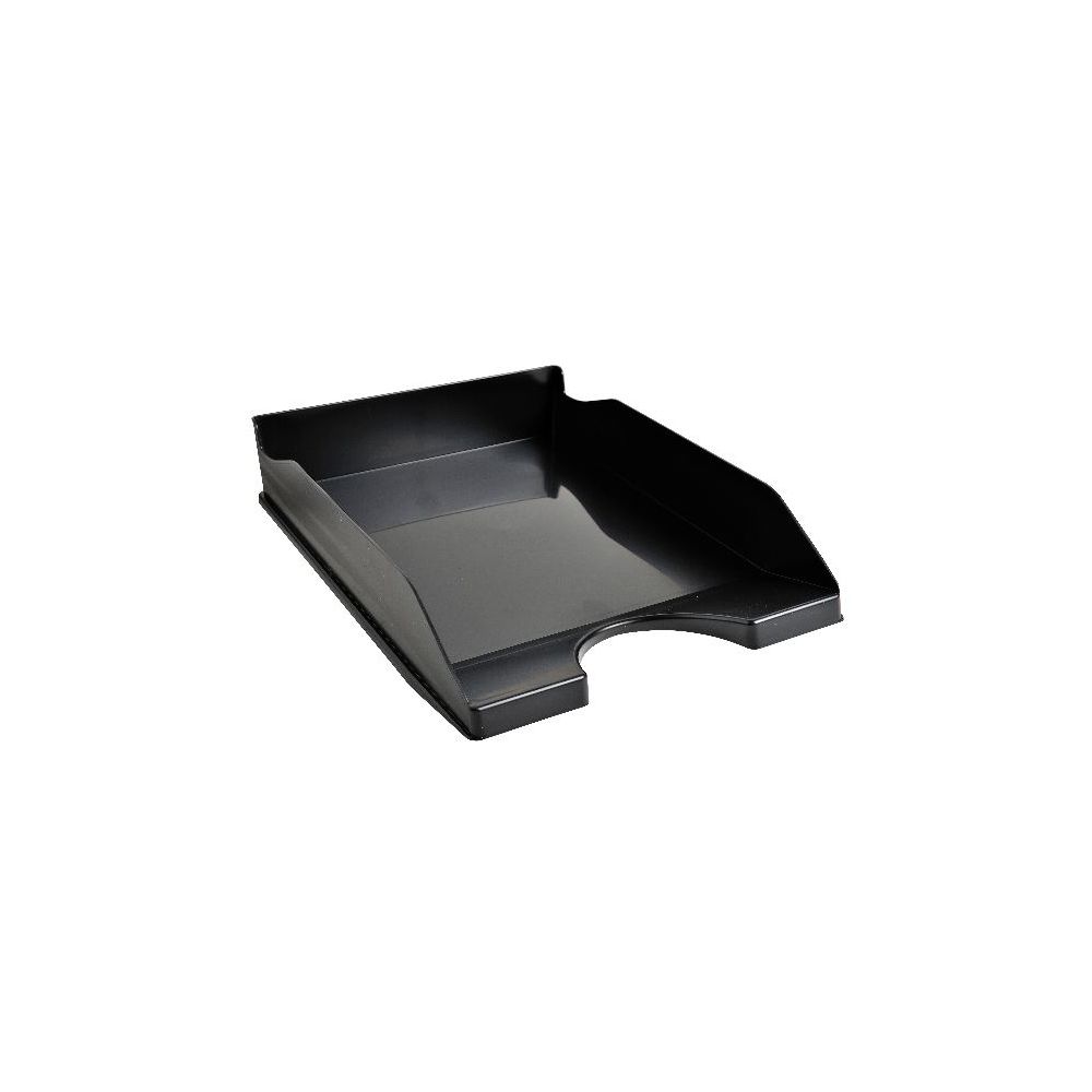 Corbeille courrier non ajourée PP - Ecotray Ecoblack - A4+ - NOIR //