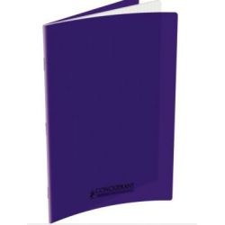 Cahier 24x32cm Séyès 96 p Piqûre 90g Polypro VIOLET **