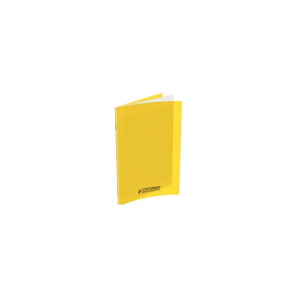 Cahier 24x32cm Séyès 140 p Piqûre 90g Polypro JAUNE **