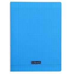 Cahier A4 Séyès 192 p Piqûre 90g Polypro BLEU  - Z