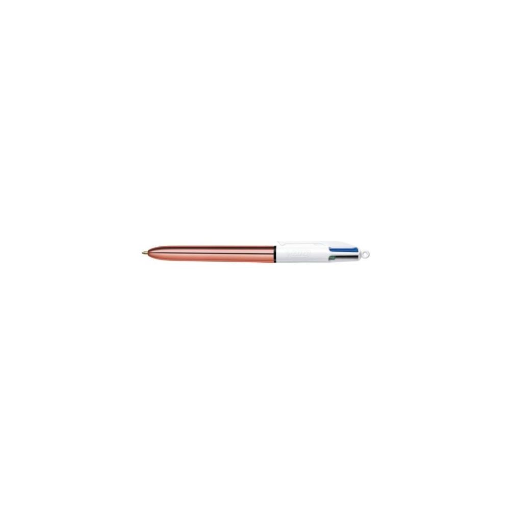 Stylo Bille BIC 4 couleurs Rose Gold - Tracé : 0.4mm  - Z