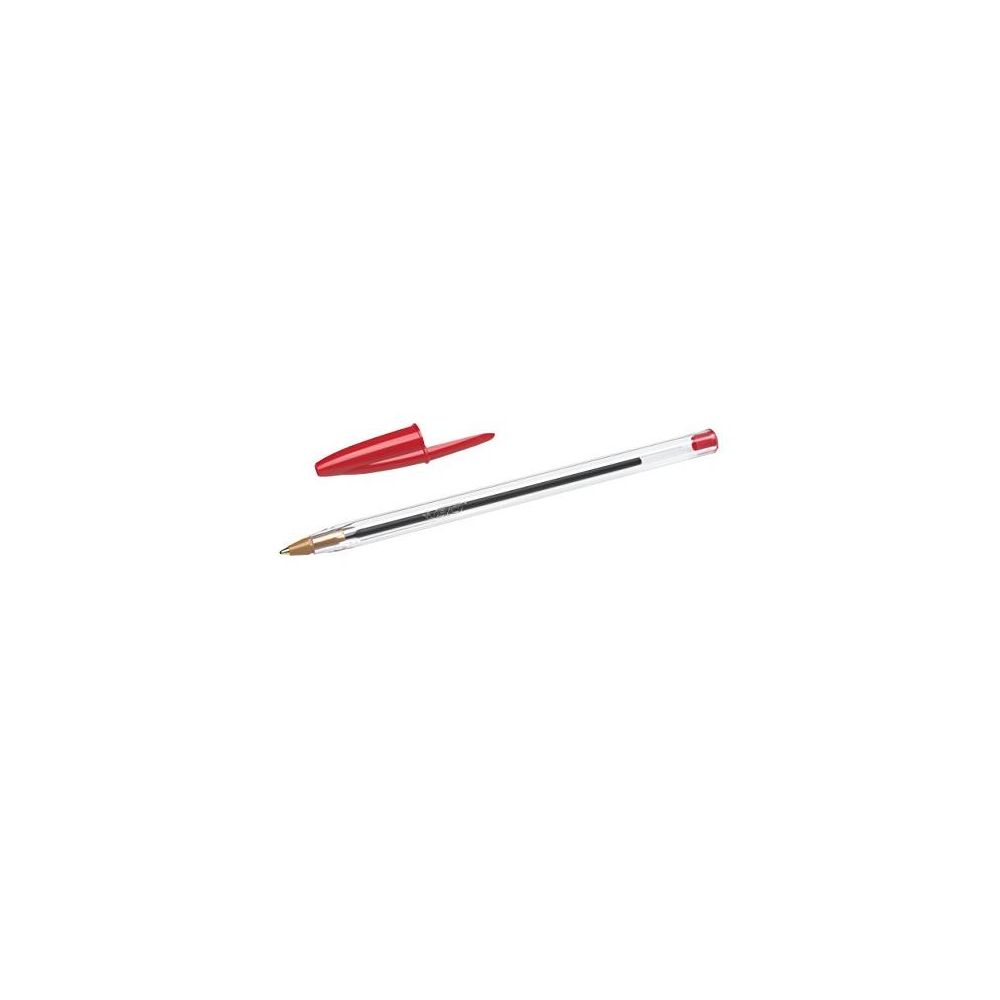 Stylo Bille BIC CRISTAL - Pointe 1mm - ROUGE  //