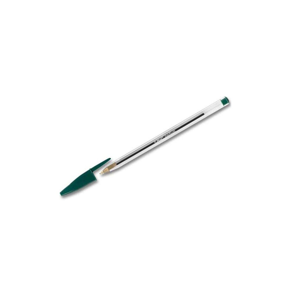 Stylo Bille BIC CRISTAL - Pointe 1mm - VERT //