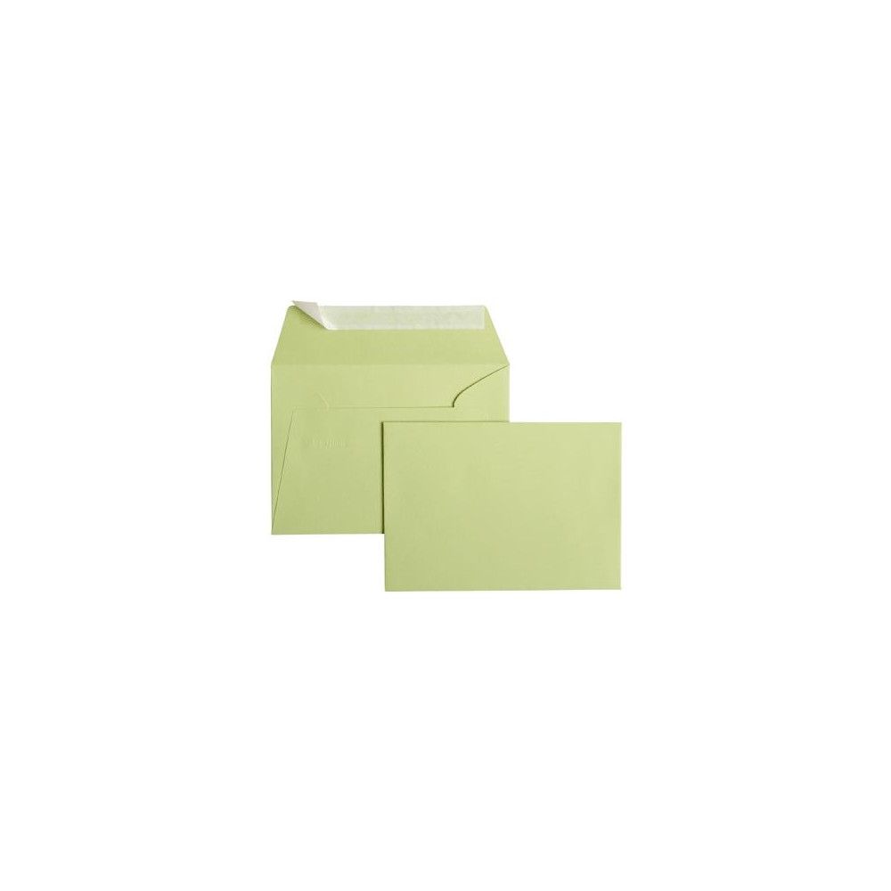 Enveloppe Pollen 114 x162mm - 120g - VERT BOURGEON (Pt de 20) - Z