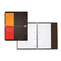 MeetingBook spirales OXFORD - A4 - Ligné - 4trous - 80g - 160p //