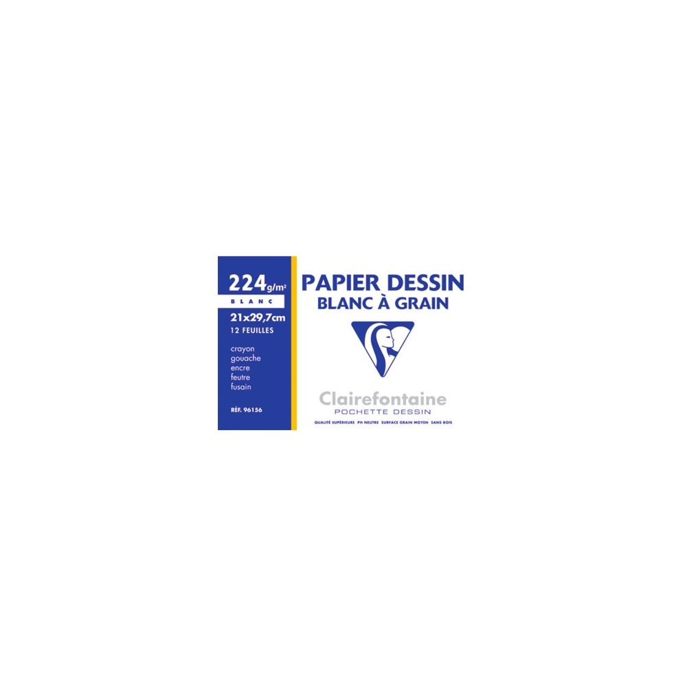 Papier dessin -  A4 - 224gr - 12 Feuilles -  - Z