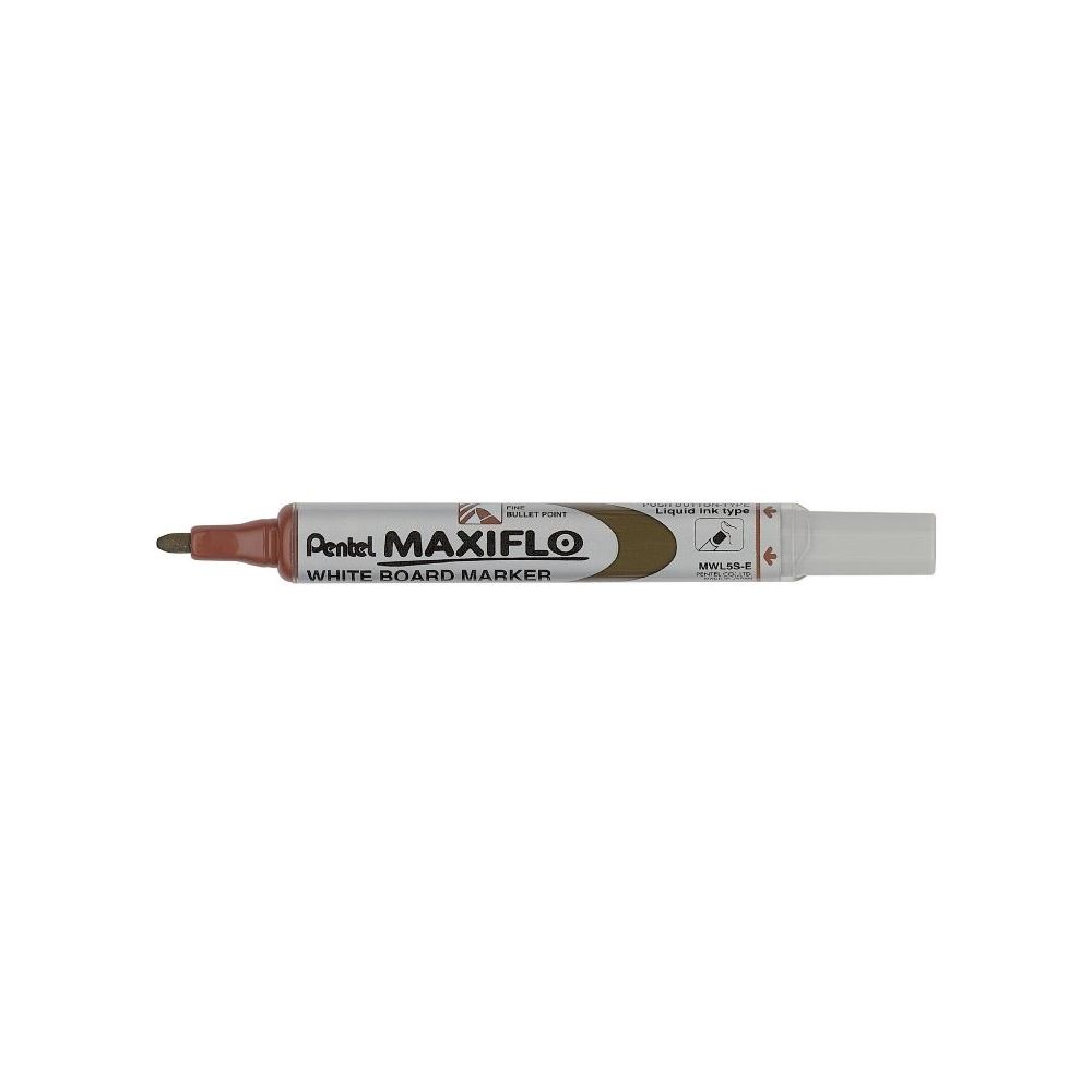 Marqueur effaç. PENTEL MAXIFLO MWL5S-E - Ogive 1.2mm - MARRON //