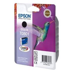 Cart EPSON - T0801 - Colibri - Noir R265/R360/RX560/RX585/RX685 **