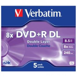 DVD+R DL VERBATIM 8.5Go/8x/std (par 5) - Z