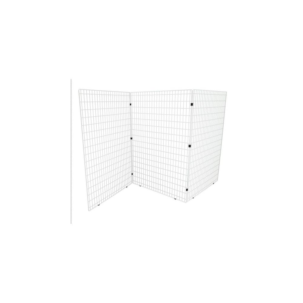 Lot de 3 grilles autoporteuses 122*172cm coloris blanc -