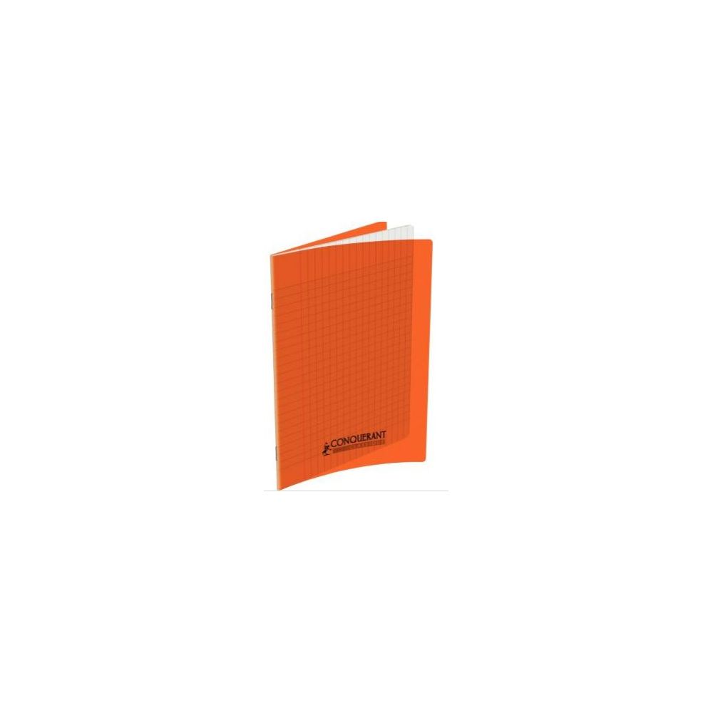 Cahier 17x22cm Séyès 96 p Piqûre 90g Polypro ORANGE **