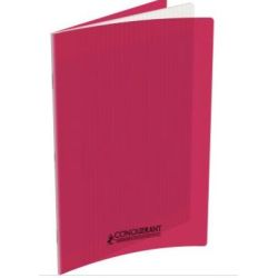 Cahier 24x32cm Séyès 96 p Piqûre 90g Polypro ROSE **