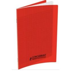 Cahier A4 Séyès 140 p Piqûre 90g Polypro ROUGE **