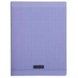 Cahier 24x32cm Séyès 192 p Piqûre 90gr Polypro VIOLET  - Z