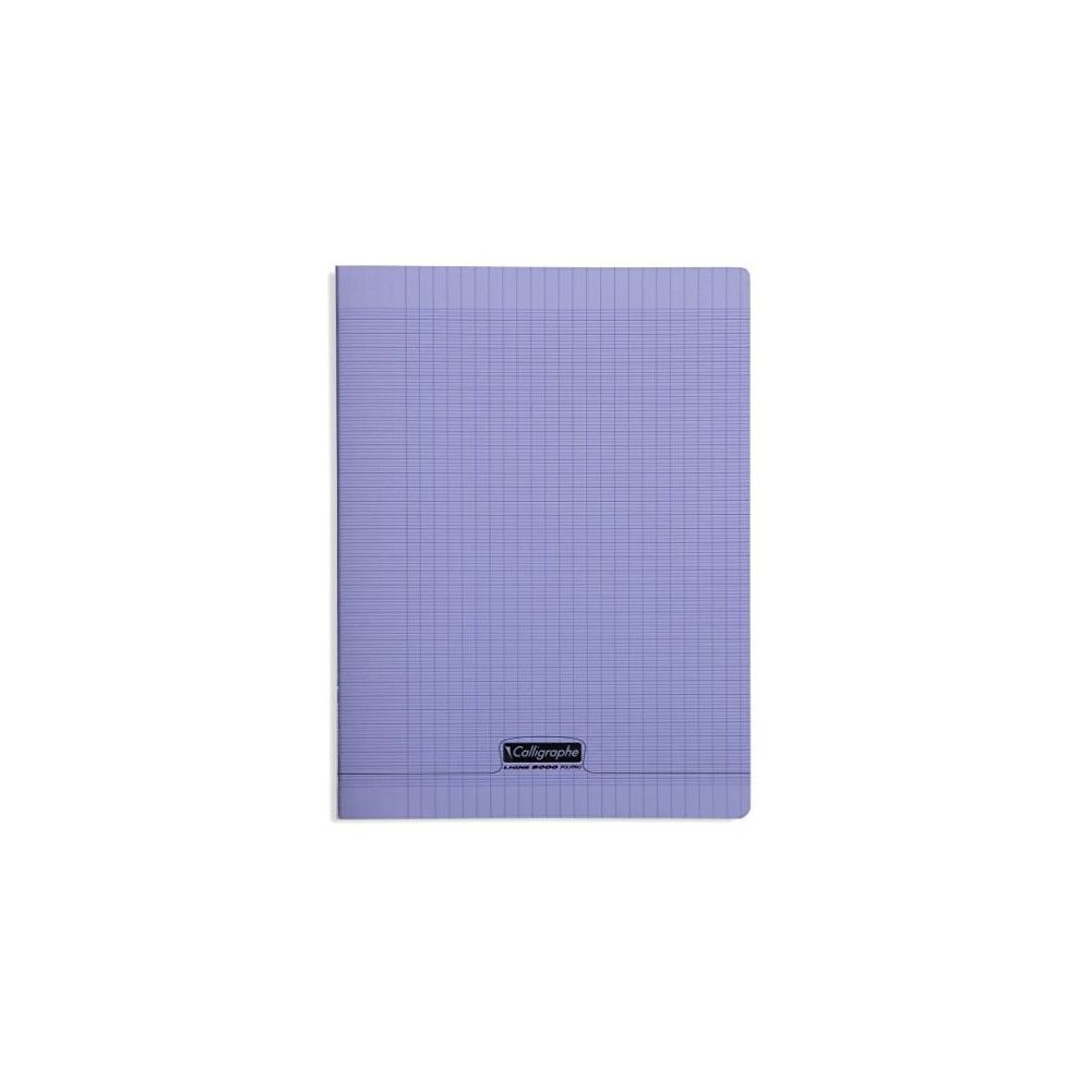 Cahier 24x32cm Séyès 192 p Piqûre 90gr Polypro VIOLET  - Z