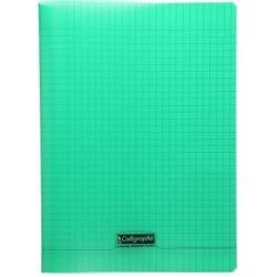 Cahier A4 Séyès 192 p Piqûre 90g Polypro VERT  - Z