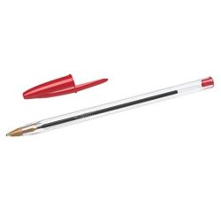 Stylo Bille BIC CRISTAL - Pointe 1mm - ROUGE  //