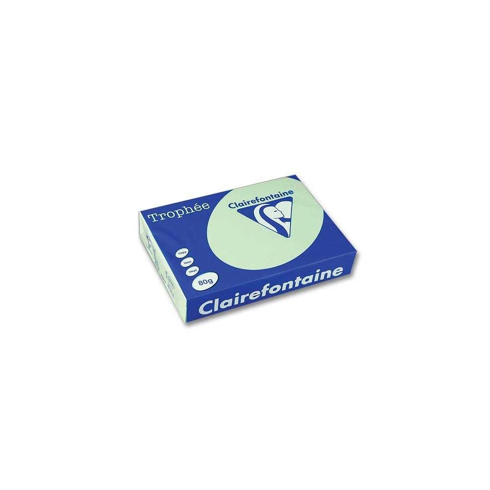 Rame A4 -  80g - Vert Pastel - CLAIREFONTAINE (500f) //