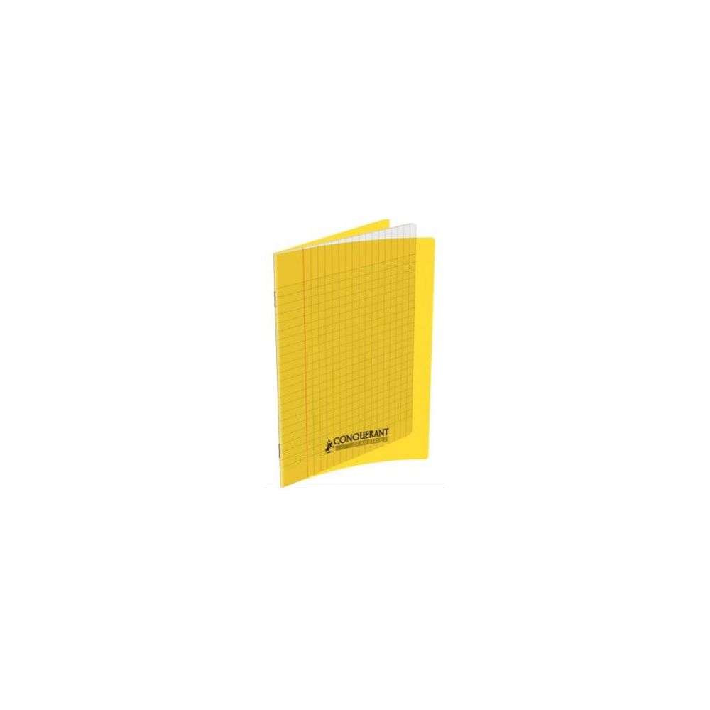 Cahier 17x22cm Séyès 96 p Piqûre 90g Polypro JAUNE **