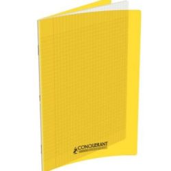 Cahier 24x32cm Séyès 96 p Piqûre 90g Polypro JAUNE **