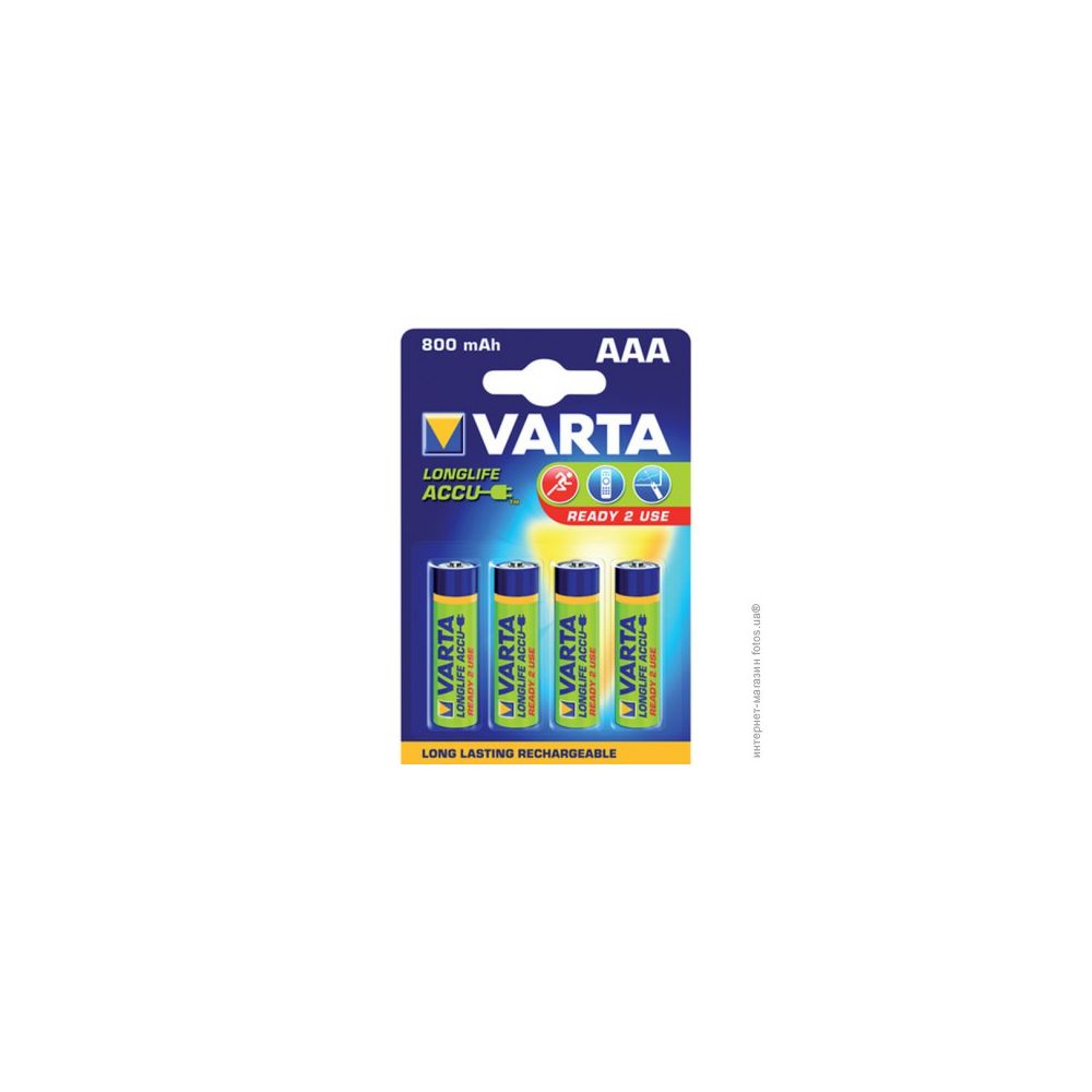 Pile rechargeable LR03 AAA VARTA - 800 mAh (par 4) //