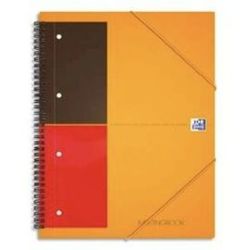 OrganiserBook spirales OXFORD - A4 - 5x5 - 4trous - 80g - 160 pages