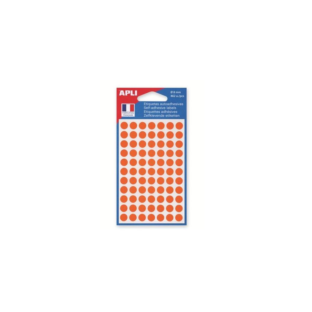 Pastilles signalisation - 08mm - Sachet de 462 - ORANGE- Z