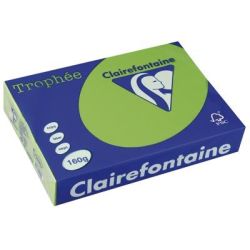 Rame A4 - 160g - Vert Menthe CLAIREFONTAINE (250 f.) - Ref: 1025 **