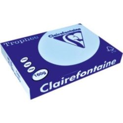 Rame A3 - 160g - Bleu Alizé CLAIREFONTAINE (250 f.) - Ref: 1112 //