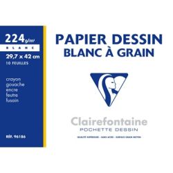 Papier dessin -  A3 - 224gr - 10 Feuilles -  - Z