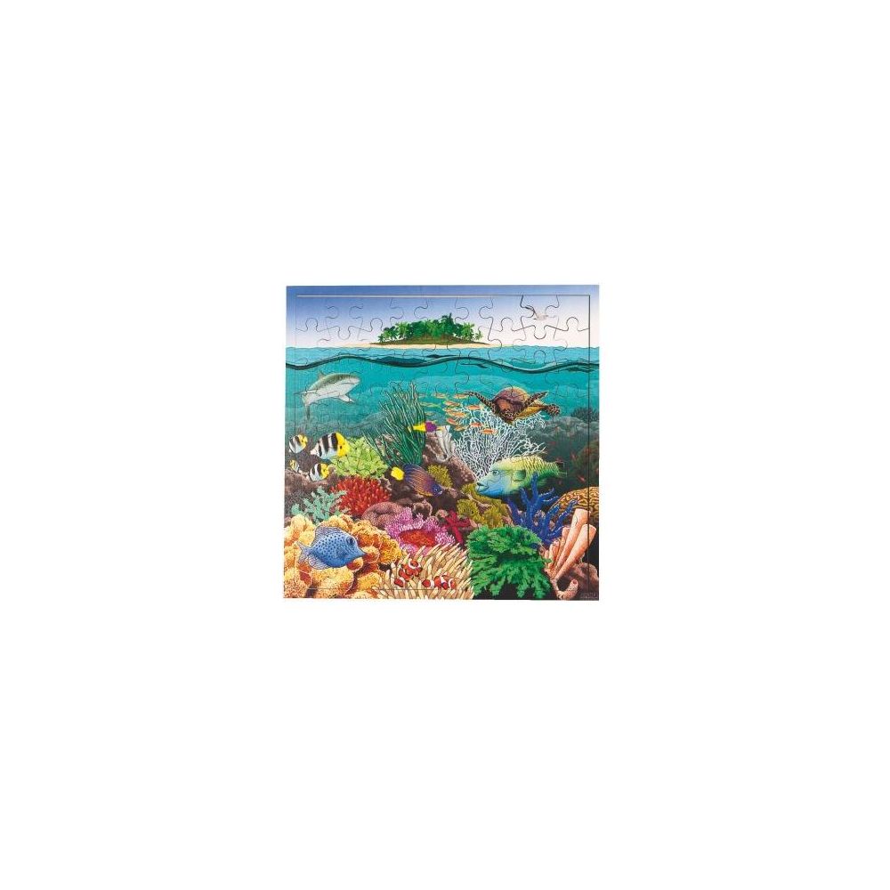 Puzzle de 81 pièces en bois, la barrière de corail