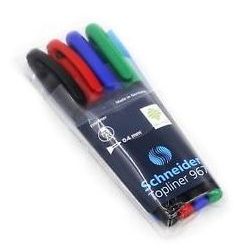 Feutre SCHNEIDER Topliner 967 - Pointe 0.4 mm - 4 COULEURS - Z