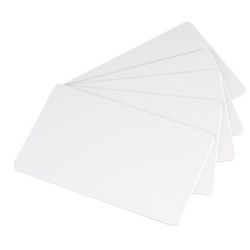 Carte PVC blanc - ép. 0.76mm - L85.85xl53.85mm - Par 500 //