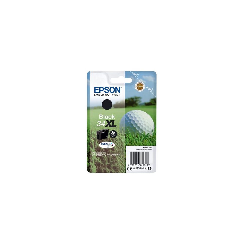 Cart EPSON - N°34XL - Golf - Noir - WF-3720/3725 //