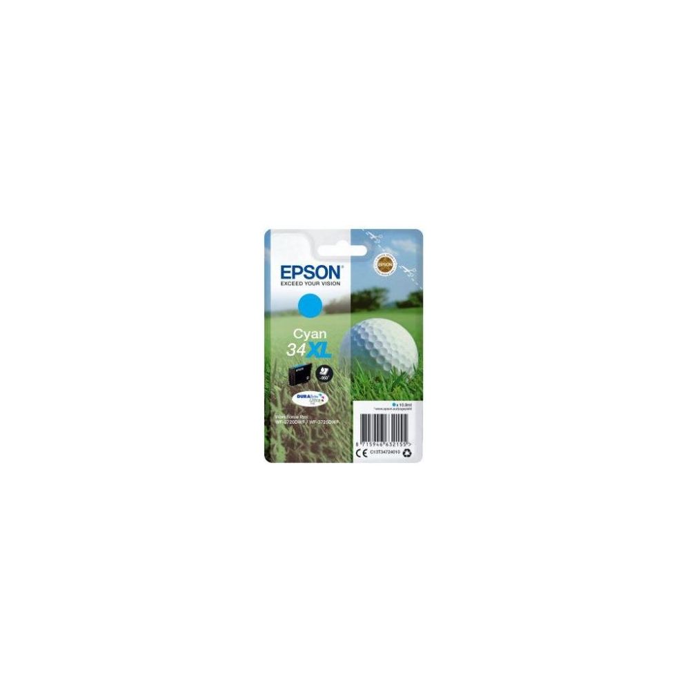 Cart EPSON - N°34XL - Golf - Cyan - WF-3720/3725 //