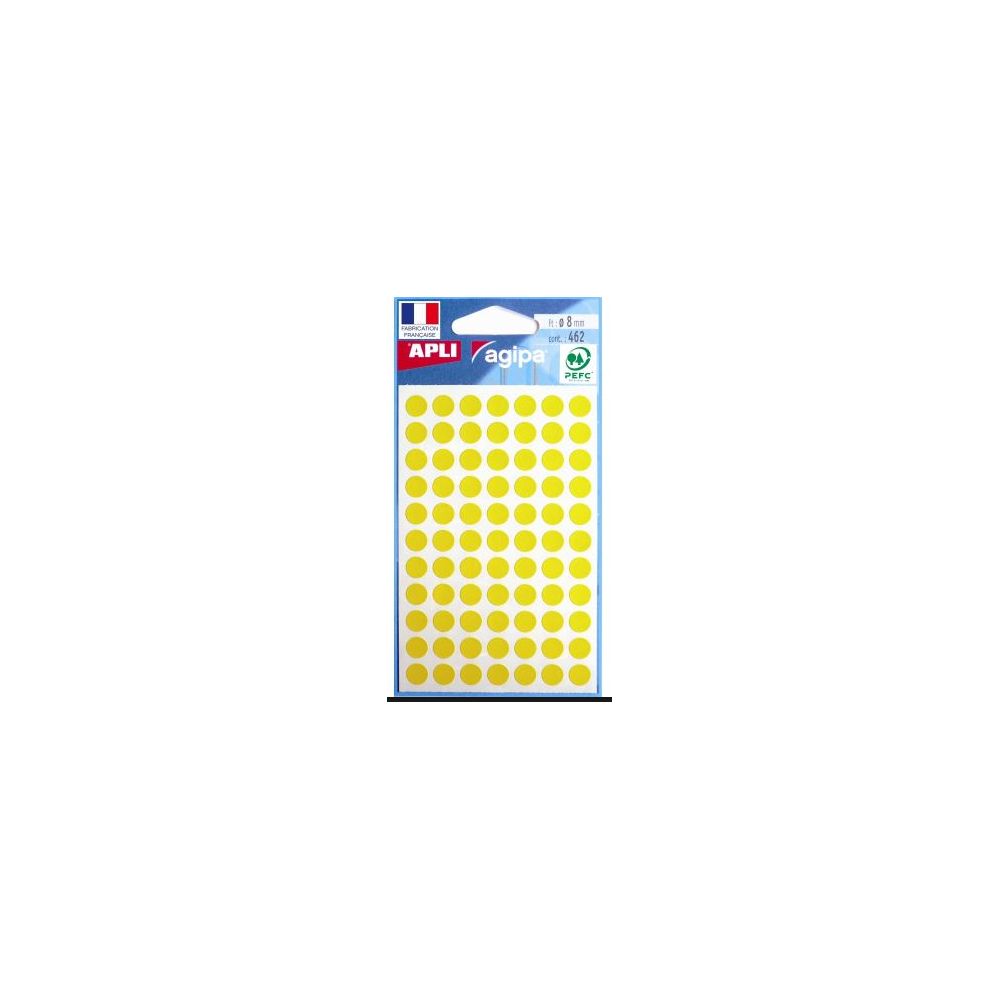 Pastilles signalisation - 08mm - Sachet de 462 - JAUNE- Z