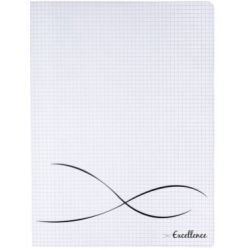 Cahier 24x32cm 5 x 5 96 p Piqûre 90g Polypro INCOLORE   //