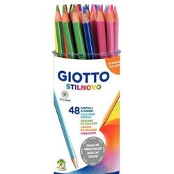 Crayon Couleur GIOTTO Stil Novo - Hexagonal - Pot de 48 crayons - Z