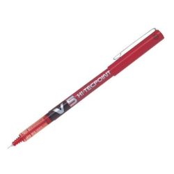 Roller PILOT V5 HI-TECPOINT - Pointe 0.5mm - ROUGE //