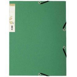 Chemise Elastiques 3 rabats A4 Papier VERT FONCE- Z