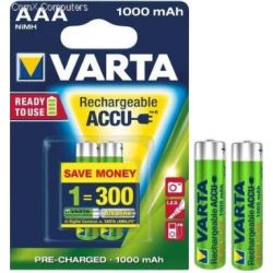 Pile rechargeable LR03 AAA VARTA - 1000 mAh (par 2) //