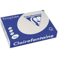 Rame A4 -  80g - Gris Perle - CLAIREFONTAINE (500 f.) - Ref:1788 - Z