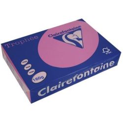 Rame A4 - 160g - Fushsia - CLAIREFONTAINE (250 f.) - Ref: 1017 - Z