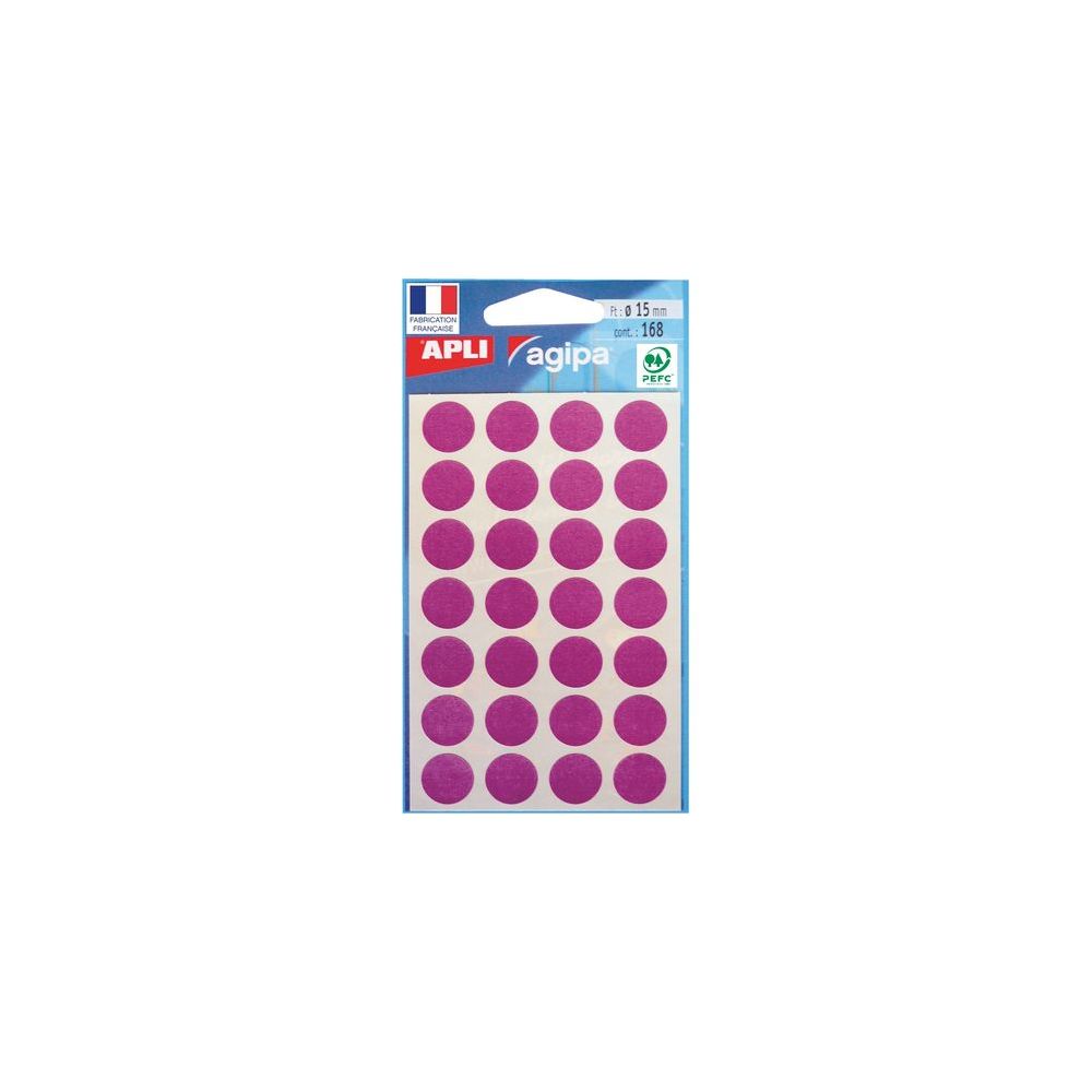 Pastilles signalisation - 15mm - Sachet de 168 - VIOLET - Z